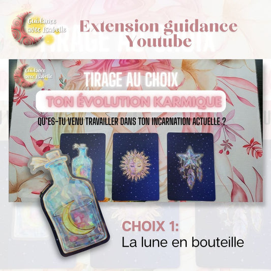 Extension guidance YouTube: Ton évolution karmique CHOIX 1