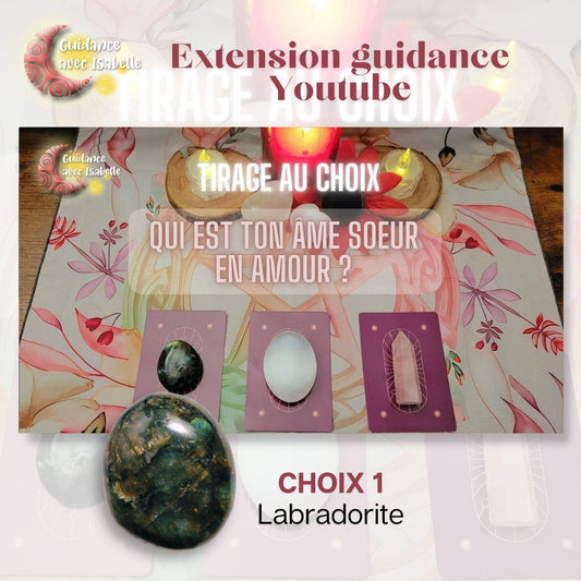 Extension guidance YouTube: Qui est ton âme soeur en amour ? CHOIX 1